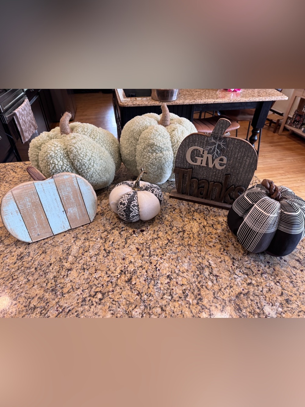 Cozy Cream Plush Decorative Pumpkin - Home Holiday Accent